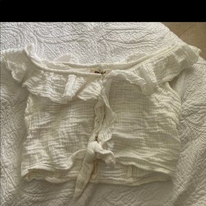 Beach off the shoulders top